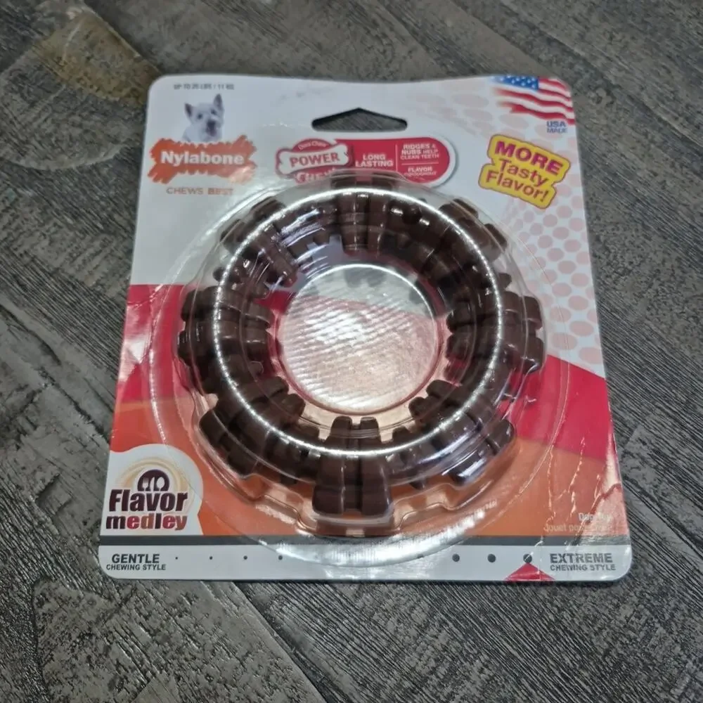 Power Chew Textured Dog Ring Flavor Medley Small Regular Up to 25 Ibs Extreme